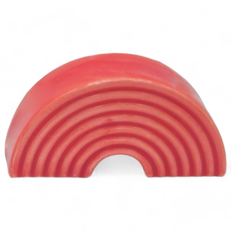 Arcobaleno Rosso Corallo in Ceramica con Calamita (5,5cm) Arcobaleno Rosso Corallo in Ceramica con Calamita (5,5cm)