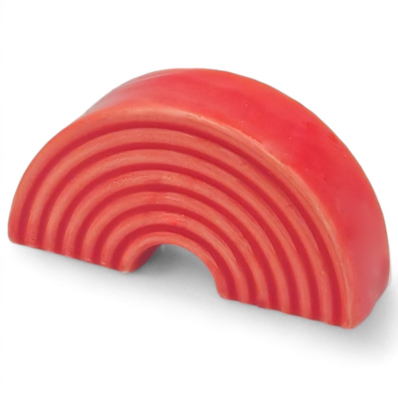 Arcobaleno Rosso Corallo in Ceramica con Calamita (5,5cm) Arcobaleno Rosso Corallo in Ceramica con Calamita (5,5cm)