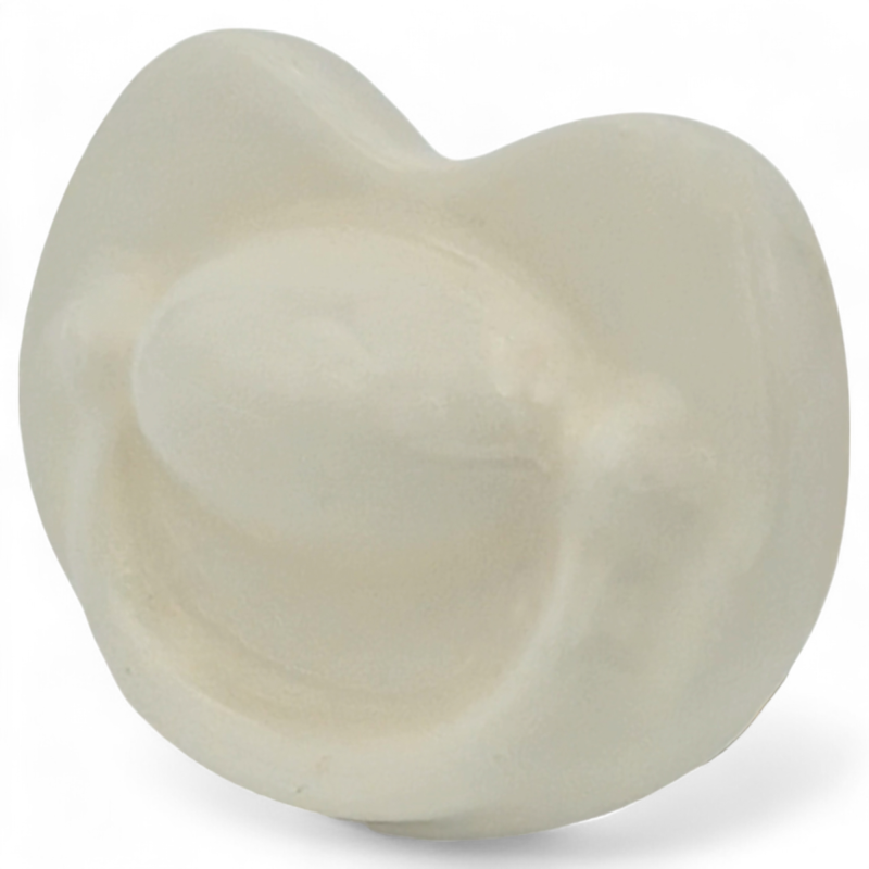 Ceramic White Pacifier with Magnet (4.5cm) Ceramic White Pacifier with Magnet (4.5cm)