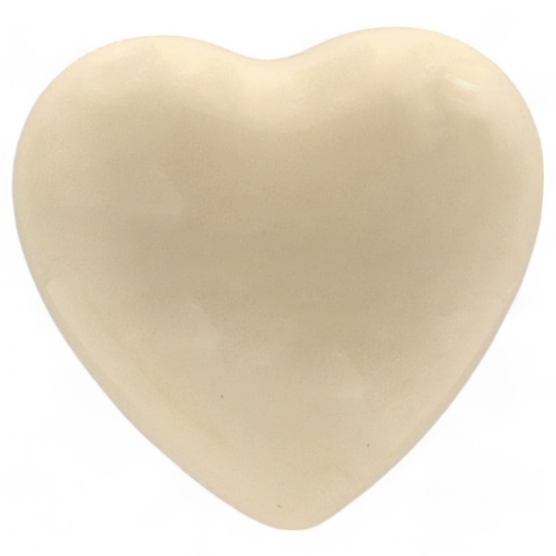 Ceramic Cream Heart with Magnet (4.5cm) Ceramic Cream Heart with Magnet (4.5cm)