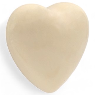 Ceramic Cream Heart with Magnet (4.5cm) Ceramic Cream Heart with Magnet (4.5cm)