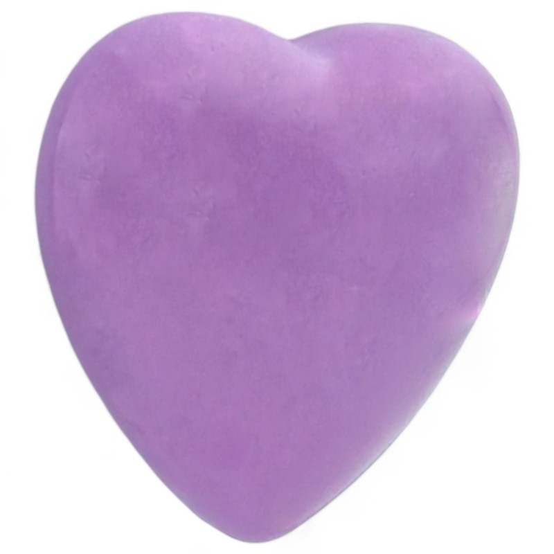Ceramic Purple Whisteria Heart with Magnet (4.5cm) Ceramic Purple Whisteria Heart with Magnet (4.5cm)