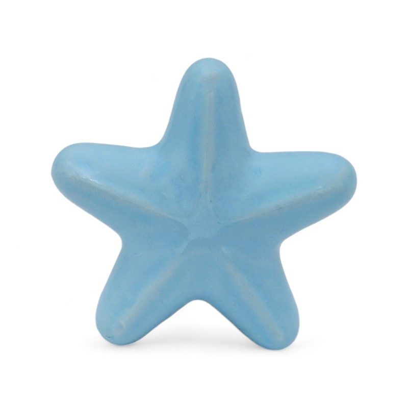 Ceramic Sky Blue Starfish with Magnet (5.5cm) Ceramic Sky Blue Starfish with Magnet (5.5cm)