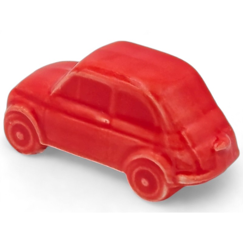 Ceramic Coral Red Toy Car with Magnet (5cm) Ceramic Coral Red Toy Car with Magnet (5cm)