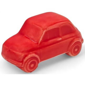 Ceramic Coral Red Toy Car with Magnet (5cm) Ceramic Coral Red Toy Car with Magnet (5cm)