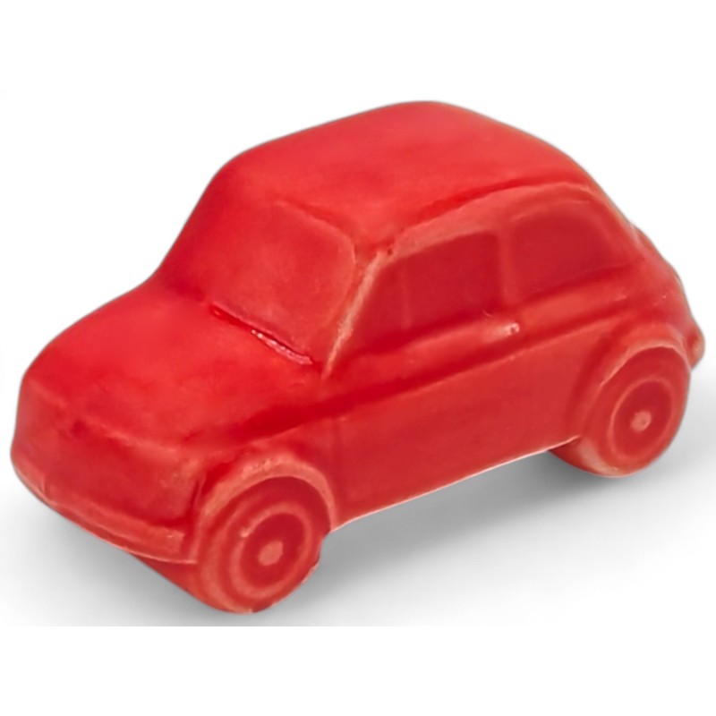 Ceramic Coral Red Toy Car with Magnet (5cm) Ceramic Coral Red Toy Car with Magnet (5cm)
