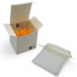 Trenino Arancione Brillante in Ceramica con Calamita (4,5cm)