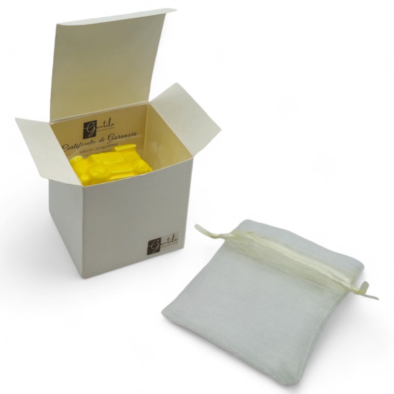 Ceramic Lemon Yellow Train with Magnet (4.5cm)