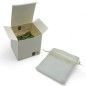 Trenino Verde Oliva in Ceramica con Calamita (4,5cm)