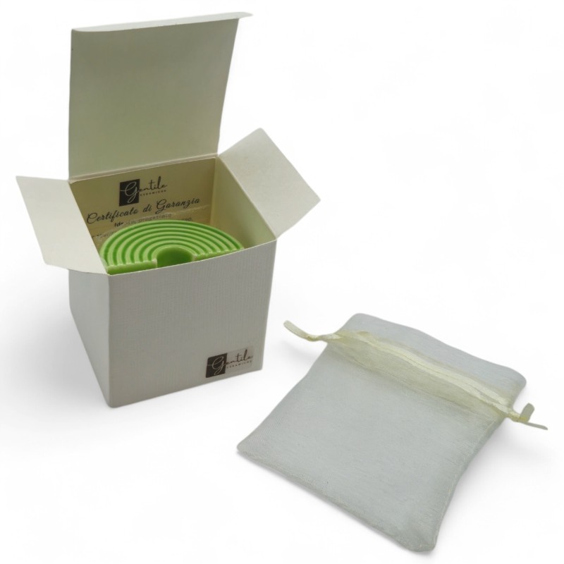 Ceramic Apple Green Rainbow with Magnet (5.5cm) Ceramic Apple Green Rainbow with Magnet (5.5cm)