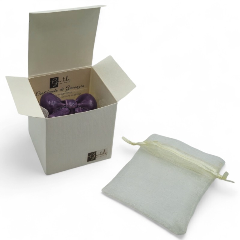 Ceramic Purple Lavender Ribbon with Magnet (5cm) Ceramic Purple Lavender Ribbon with Magnet (5cm)