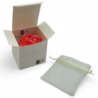 Gufo Rosso Corallo in Ceramica con Calamita (5,5cm) Gufo Rosso Corallo in Ceramica con Calamita (5,5cm)