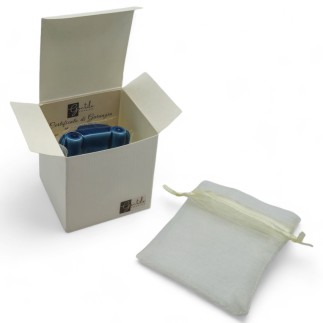 Macchinina Blu Cobalto in Ceramica con Calamita (5cm)