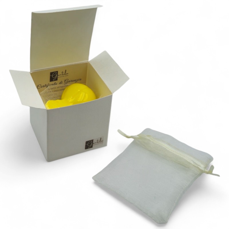 Mongolfiera Giallo Limone in Ceramica con Calamita (5,5cm) Mongolfiera Giallo Limone in Ceramica con Calamita (5,5cm)