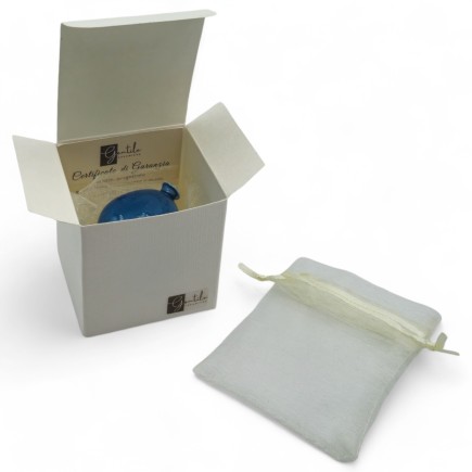 Palloncino Blu Cobalto in Ceramica con Calamita (5cm)