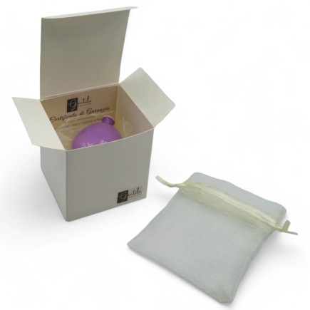 Palloncino Viola Glicine in Ceramica con Calamita (5cm)