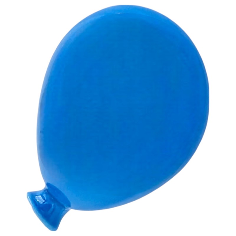 Palloncino Blu Cobalto Chiaro in Ceramica con Calamita (5cm) Palloncino Blu Cobalto Chiaro in Ceramica con Calamita (5cm)