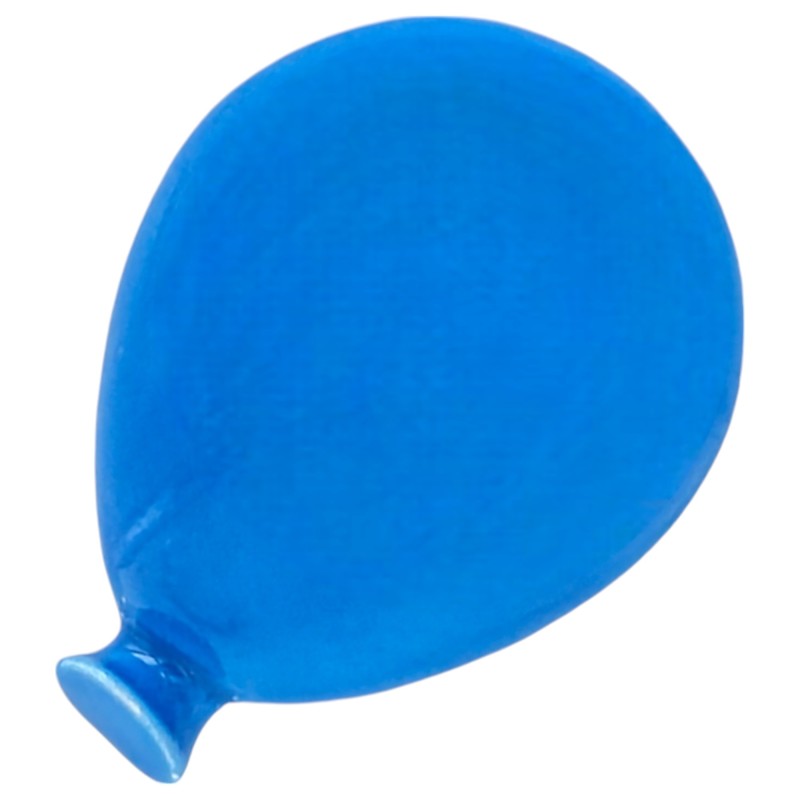 Palloncino Blu Cobalto Chiaro in Ceramica con Calamita (5cm) Palloncino Blu Cobalto Chiaro in Ceramica con Calamita (5cm)