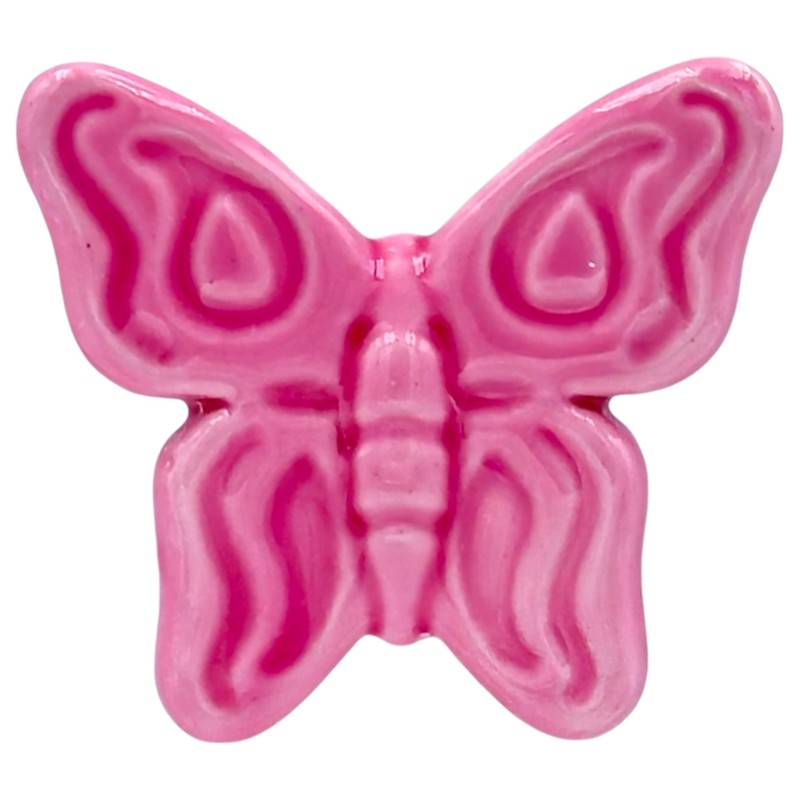 Farfalla Fucsia in Ceramica con Calamita (5,5cm) Farfalla Fucsia in Ceramica con Calamita (5,5cm)