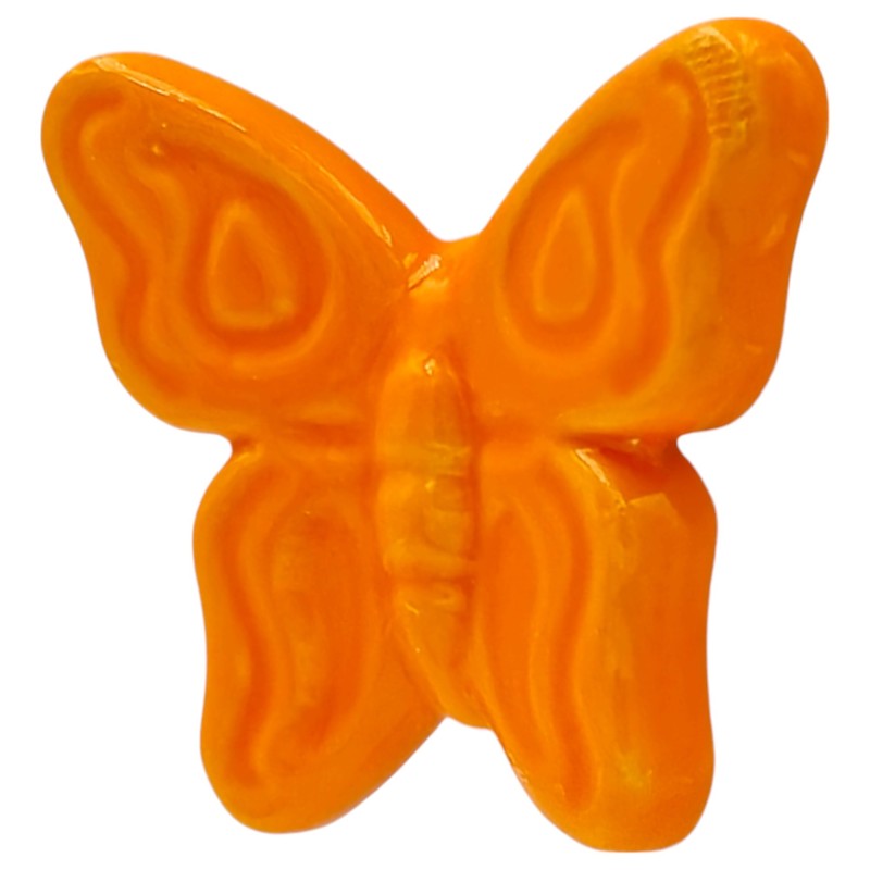 Ceramic Bright Orange Butterfly with Magnet (5.5cm) Ceramic Bright Orange Butterfly with Magnet (5.5cm)