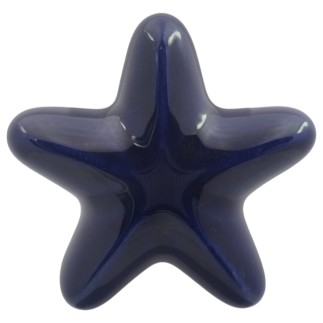 Stella Marina Blu Notte in Ceramica con Calamita (5,5cm)