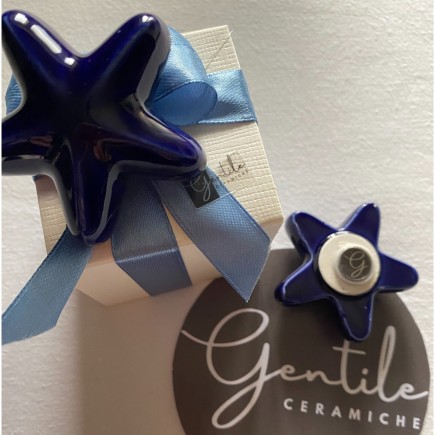 Ceramic Midnight Blue Starfish with Magnet (5.5cm)