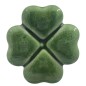 Quadrifoglio Verde Oliva in Ceramica con Calamita (5cm)