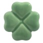 Quadrifoglio Verde Salvia in Ceramica con Calamita (5cm)