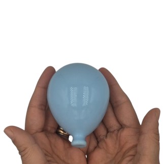 Ceramic Sky Blue Balloon to hang (8cm)