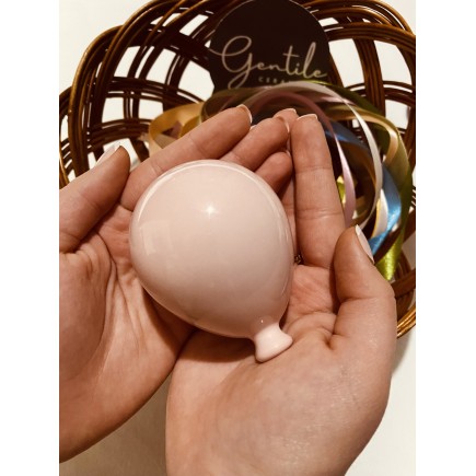 Ceramic Blush Pink Balloon to hang (8cm)