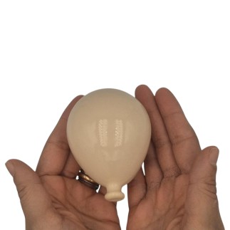 Palloncino Crema in Ceramica da appendere (8cm)