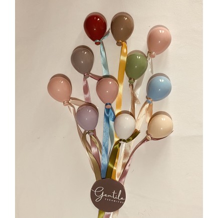 Ceramic Taupe Balloon to hang (8cm)