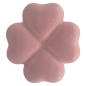 Quadrifoglio Rosa in Ceramica con Calamita (5cm)