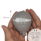 Palloncino Grigio Perla in Ceramica da appendere (8cm)