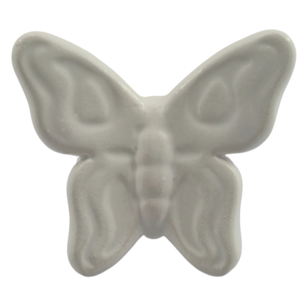 Farfalla Bianca in Ceramica con Calamita (5,5cm)