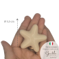 Ceramic Cream Starfish with Magnet (5.5cm)