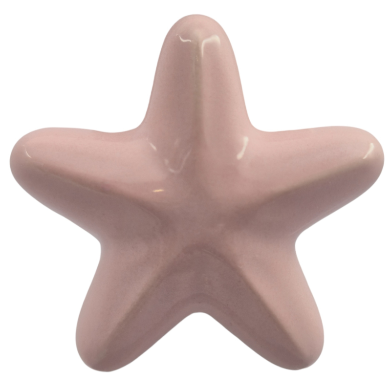 Stella Marina Rosa Cipria in Ceramica con Calamita (5,5cm)