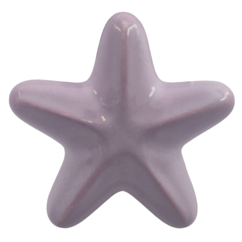 Stella Marina Viola Lilla in Ceramica con Calamita (5,5cm)