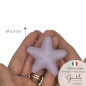 Stella Marina Viola Lilla in Ceramica con Calamita (5,5cm)