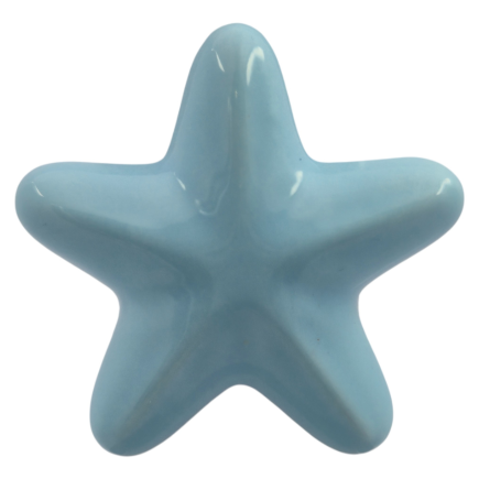 Stella Marina Celeste in Ceramica con Calamita (5,5cm)