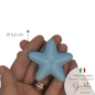 Ceramic Sky Blue Starfish with Magnet (5.5cm) Ceramic Sky Blue Starfish with Magnet (5.5cm)