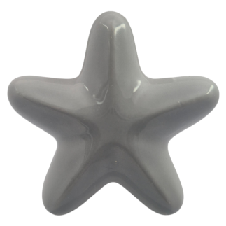 Stella Marina Grigio Perla in Ceramica con Calamita (5,5cm)