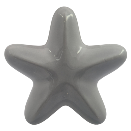 Ceramic Pearl Grey Starfish with Magnet (5.5cm)