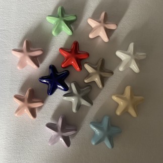 Stella Marina Rosa in Ceramica con Calamita (5,5cm)