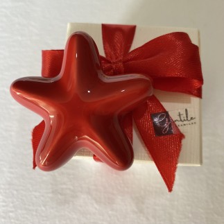 Ceramic Red Starfish with Magnet (5.5cm)