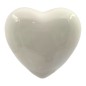 Ceramic White Heart with Magnet (4.5cm)