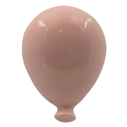 Palloncino Rosa Cipria in Ceramica con Calamita (5cm)