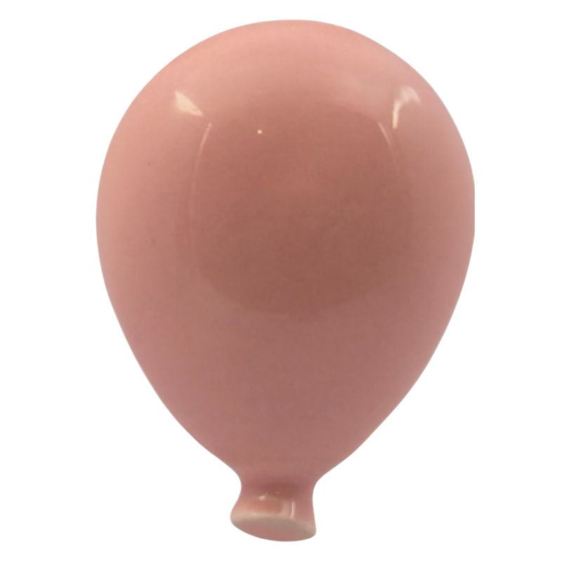 Palloncino Rosa Pesca in Ceramica con Calamita (5cm)