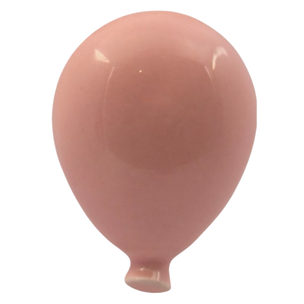 Ceramic Peachy Pink Balloon with Magnet (5cm)