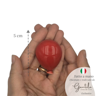 Ceramic Red Balloon with Magnet (5cm)